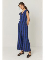 SKFK Top "Berta" w kolorze granatowo-czarnym rozmiar: 40. Niebieskie topy SKFK, bez wzorów, bez kołnierzyka, bez ramiączek. Za 173.99 zł.