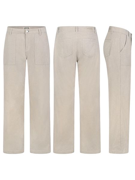 Sublevel Spodnie sztruksowe w kolorze beżowym rozmiar: L. Brązowe spodnie materiałowe Sublevel, na co dzień, l, z aplikacjami, z materiału, z podwyższonym stanem. Za 131.12 zł.
