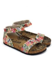 Calceo Sandały ze wzorem rozmiar: 41. Sandały Calceo, bez wzorów, klasyczne, z otwartym noskiem, bez obcasa, bez zapięcia. Za 130.99 zł.