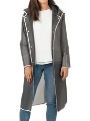 PERLETTI Kurtka przeciwdeszczowa w kolorze szarym rozmiar: M. Szare kurtki sportowe PERLETTI, m, bez wzorów, z materiału, bez kaptura, outdoorowe. Za 100.28 zł.