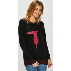 Trussardi Jeans - Sweter. Szare swetry Trussardi Jeans, m, bez wzorów, z bawełny, bez ramiączek. W wyprzedaży za 299.90 zł.