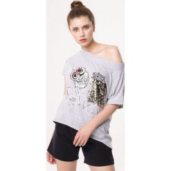 Jasnoszara Bluzka Securest. Bluzki Born2be, l, bez wzorów, bez kołnierzyka, bez ramiączek. Za 39.99 zł.