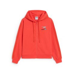 Bluza damska DIADORA L. HOODIE FZ FLOSS. Czarne bluzy Diadora, l, bez wzorów, z bawełny, z kapturem. Za 89.99 zł.