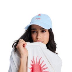 Czapka dla Kobiety LIVE FOREVER Niebieski. Niebieskie czapki Roxy, bez wzorów, z bawełny. Za 109.99 zł.