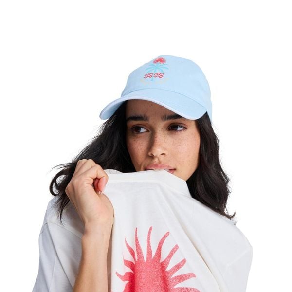 Czapka dla Kobiety LIVE FOREVER Niebieski. Niebieskie czapki Roxy, bez wzorów, z bawełny. Za 109.99 zł.