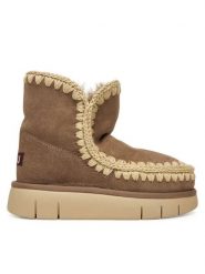 Mou Śniegowce MU.FW531002A Szary. Szare trapery i śniegowce Mou, ze skóry. Za 1,049.00 zł.