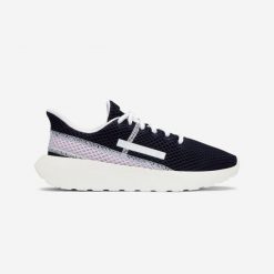 Buty sportowe damskie Decathlon KLNJ Be Fresh. Niebieskie obuwie sportowe DECATHLON, z meshu, bez zapięcia, trekkingowe. Za 89.99 zł.