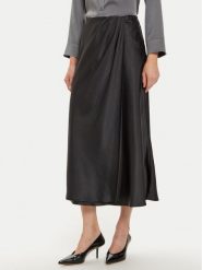 Guess Spódnica midi Anastasia W4BD56 WGIG2 Czarny Regular Fit. Czarne spódnice Guess, l, z aplikacjami, z syntetyku, midi. Za 229.99 zł.