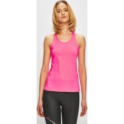 Under Armour - Top. Czarne topy Under Armour, l, bez wzorów, z dzianiny, bez kołnierzyka, bez ramiączek. W wyprzedaży za 99.90 zł.