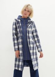 Płaszcz zimowy, z efektem 2 w 1. Niebieskie płaszcze bonprix, na zimę, bez wzorów, bez kaptura. Za 349.99 zł.
