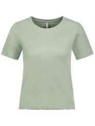 Eight2Nine Koszulka w kolorze zielonym rozmiar: M. Zielone bluzki Eight2Nine, m, bez wzorów, prążkowane, bez kołnierzyka, bez ramiączek. Za 43.99 zł.