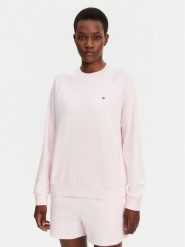 Tommy Hilfiger Bluza UW0UW05771 Różowy Regular Fit. Czerwone bluzy TOMMY HILFIGER, xs, bez wzorów, z bawełny, bez kaptura. Za 199.99 zł.