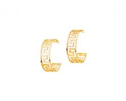 Złote kolczyki - koła, 18 mm. Żółte kolczyki Apart, złote. Za 939.00 zł.