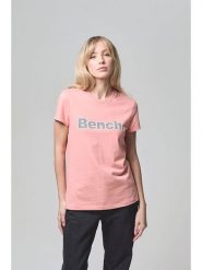 Bench Koszulka "Leora" w kolorze koralowym rozmiar: 36. Czerwone bluzki Bench, bez wzorów, z bawełny, bez kołnierzyka, bez ramiączek. Za 57.06 zł.