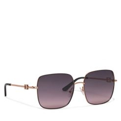 Okulary przeciwsłoneczne Guess. Czarne okulary przeciwsłoneczne Guess, z aplikacjami. Za 299.99 zł.