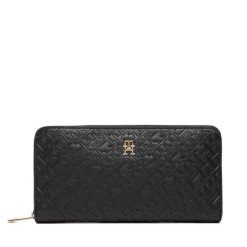 Portfel Tommy Hilfiger. Czarne portfele TOMMY HILFIGER, bez wzorów. Za 349.99 zł.