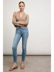 Blue Fire Dżinsy "Chloe" - Skinny fit - w kolorze niebieskim rozmiar: W28/L29. Niebieskie jeansy Blue Fire, l, z aplikacjami. Za 159.95 zł.