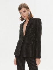Pinko Marynarka 102171 A1AQ Czarny Regular Fit. Czarne marynarki i żakiety Pinko, bez wzorów, z syntetyku. Za 879.99 zł.