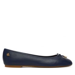 Baleriny LAUREN RALPH LAUREN. Niebieskie baleriny Lauren Ralph Lauren, bez wzorów, bez obcasa. Za 549.99 zł.