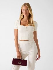 Guess Top 180186 Beżowy Classic Fit. Brązowe topy Guess, l, z aplikacjami, bez kołnierzyka, bez ramiączek. Za 269.99 zł.