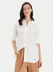 Weekend Max Mara Koszula Werner 2415111042 Biały Regular Fit. Białe koszule Weekend Max Mara, bez wzorów, ze lnu, bez kołnierzyka, bez ramiączek. Za 949.99 zł.