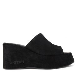 Klapki G-Star Raw. Czarne klapki G-Star Raw, bez wzorów, bez obcasa. Za 439.99 zł.