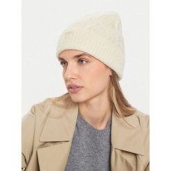 Czapka Guess. Brązowe czapki Guess, z aplikacjami. Za 169.99 zł.