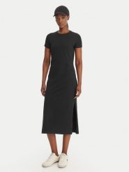 Kappa Sukienka codzienna Iclisia 332D7PW Czarny Slim Fit. Czarne sukienki Kappa, na co dzień, xl, bez wzorów, z bawełny, bez kołnierzyka, bez ramiączek, proste. Za 179.99 zł.