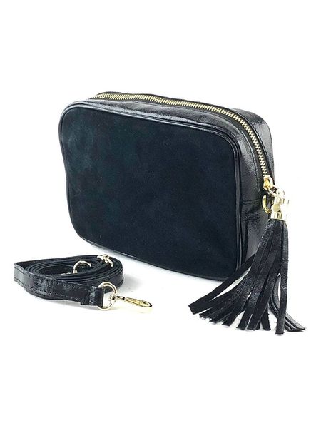 Marlon Skórzana torebka "Paris" w kolorze granatowym - 21 x 15 x 7 cm rozmiar: onesize. Niebieskie torby na ramię Marlon, z aplikacjami, z materiału, na ramię, bez dodatków. Za 222.94 zł.