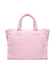 PINKO Torebka Beach Shopping PE 25 PLTT 100782 A1WQ Różowy. Czerwone torebki klasyczne Pinko, bez wzorów, z materiału, bez dodatków. Za 379.99 zł.