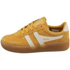 Damskie zamszowe buty sportowe Gola Grandslam. Białe obuwie sportowe Gola, z zamszu, bez zapięcia. Za 449.00 zł.