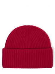 Marie Lund czapka z kaszmiru Kobiety Kaszmir czerwony, ONE SIZE. Czerwone czapki Marie Lund, bez wzorów, z kaszmiru. Za 349.95 zł.