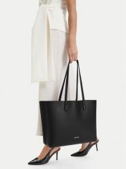 GINO ROSSI Torebka C-LXGUILIA Czarny. Czarne shopper Gino Rossi, bez wzorów, ze skóry, bez dodatków. Za 299.99 zł.