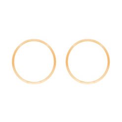 Kolczyki duże koła Etno pozłacane. Żółte kolczyki Lilou, pozłacane, na sztyftcie. Za 229.00 zł.