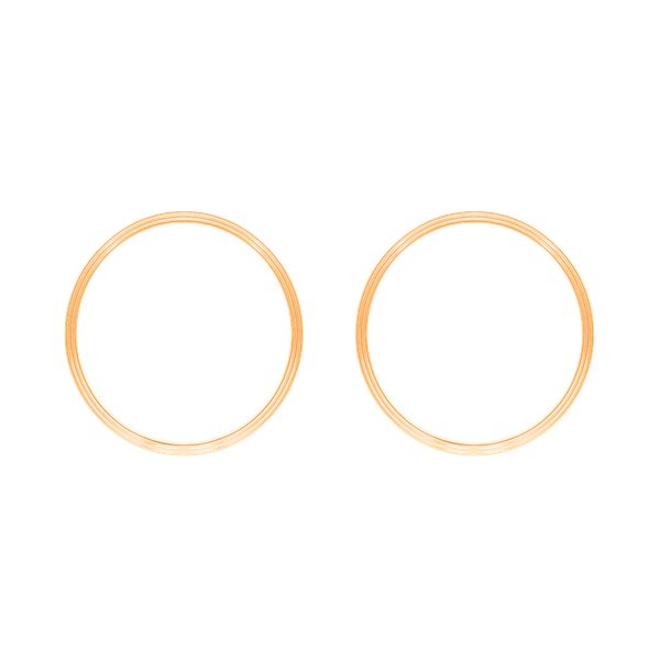 Kolczyki duże koła Etno pozłacane. Żółte kolczyki Lilou, pozłacane, na sztyftcie. Za 229.00 zł.