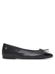 Tommy Hilfiger Baleriny Patent Toe-Cap FW0FW08830 Czarny. Czarne baleriny TOMMY HILFIGER, bez wzorów, ze skóry, bez obcasa. Za 429.99 zł.