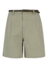 Materiałowe bermudy szorty P-MARACAS. Zielone szorty Volcano, bez wzorów, z bawełny, eleganckie. Za 139.99 zł.