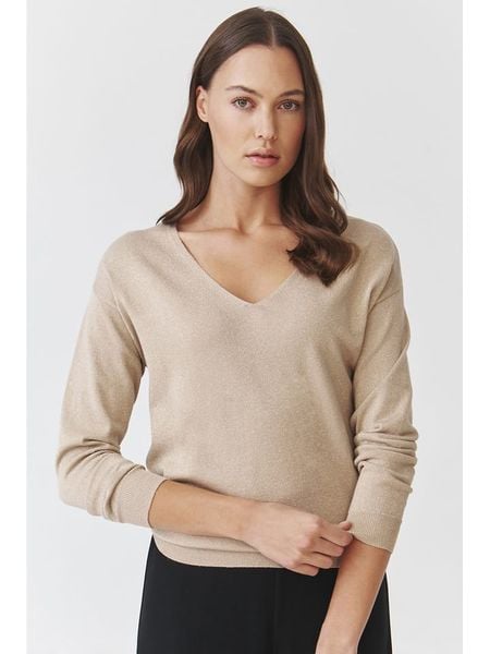 TATUUM Sweter "Flare" w kolorze beżowym rozmiar: M. Brązowe swetry Tatuum, m, bez wzorów, bez ramiączek. Za 121.51 zł.