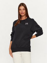 Under Armour Bluza Essential Flc Os Crew 1379475 Czarny Loose Fit. Czarne bluzy Under Armour, xs, bez wzorów, z bawełny, bez kaptura. Za 269.99 zł.
