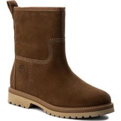 Botki TIMBERLAND - Chamonix Valle Winter Boot A1J8Z Dark Rubber. Brązowe botki Timberland, bez wzorów, z gumy, bez obcasa, na obcasie, bez zapięcia. W wyprzedaży za 439.00 zł.