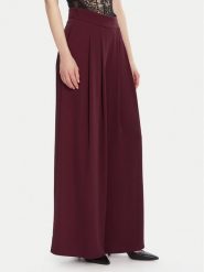 Rinascimento Spodnie palazzo CFC0125495003 Bordowy Wide Leg. Czerwone spodnie materiałowe Rinascimento, s, bez wzorów, z materiału. Za 479.99 zł.