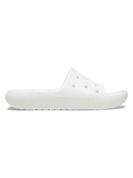 Crocs Klapki "Classic" w kolorze białym rozmiar: 36/37. Białe klapki Crocs, bez wzorów, z otwartym noskiem, bez obcasa. Za 109.95 zł.