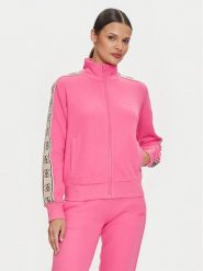 Guess Bluza V2YQ16 KB3P2 Różowy Regular Fit. Czerwone bluzy Guess, s, z aplikacjami, z bawełny, bez kaptura. Za 229.99 zł.