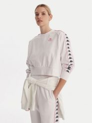 Kappa Bluza Banda Marbella 351S2HW Biały Oversize. Białe bluzy Kappa, s, bez wzorów, z bawełny, bez kaptura. Za 179.99 zł.