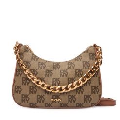 Torebka DKNY. Brązowe torebki klasyczne DKNY, bez wzorów, bez dodatków. Za 609.99 zł.