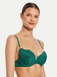Guess Biustonosz push-up O4YC15 KCC70 Zielony Regular Fit. Zielone biustonosze Guess, z aplikacjami, z syntetyku. Za 149.99 zł.