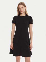 Calvin Klein Sukienka koktajlowa LV044C064G Czarny Slim Fit. Czarne sukienki Calvin Klein, bez wzorów, z syntetyku, wizytowe, bez kołnierzyka, bez ramiączek. Za 799.99 zł.