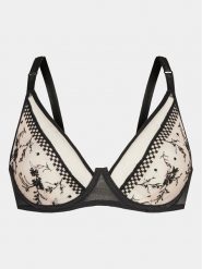 Passionata Biustonosz z fiszbiną Suzy P41RM9 Czarny. Czarne biustonosze Passionata, bez wzorów, z syntetyku. Za 149.99 zł.