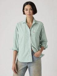Levi's Koszula w kolorze biało-zielonym rozmiar: M. Białe koszule Levi's®, m, bez wzorów, z bawełny, bez kołnierzyka, bez ramiączek. Za 129.95 zł.