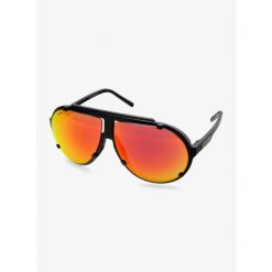 Okulary przeciwsłoneczne Uvex Esntl Pina - black matt/mirror red. Czarne okulary przeciwsłoneczne UVEX, bez wzorów, sportowe. Za 340.99 zł.